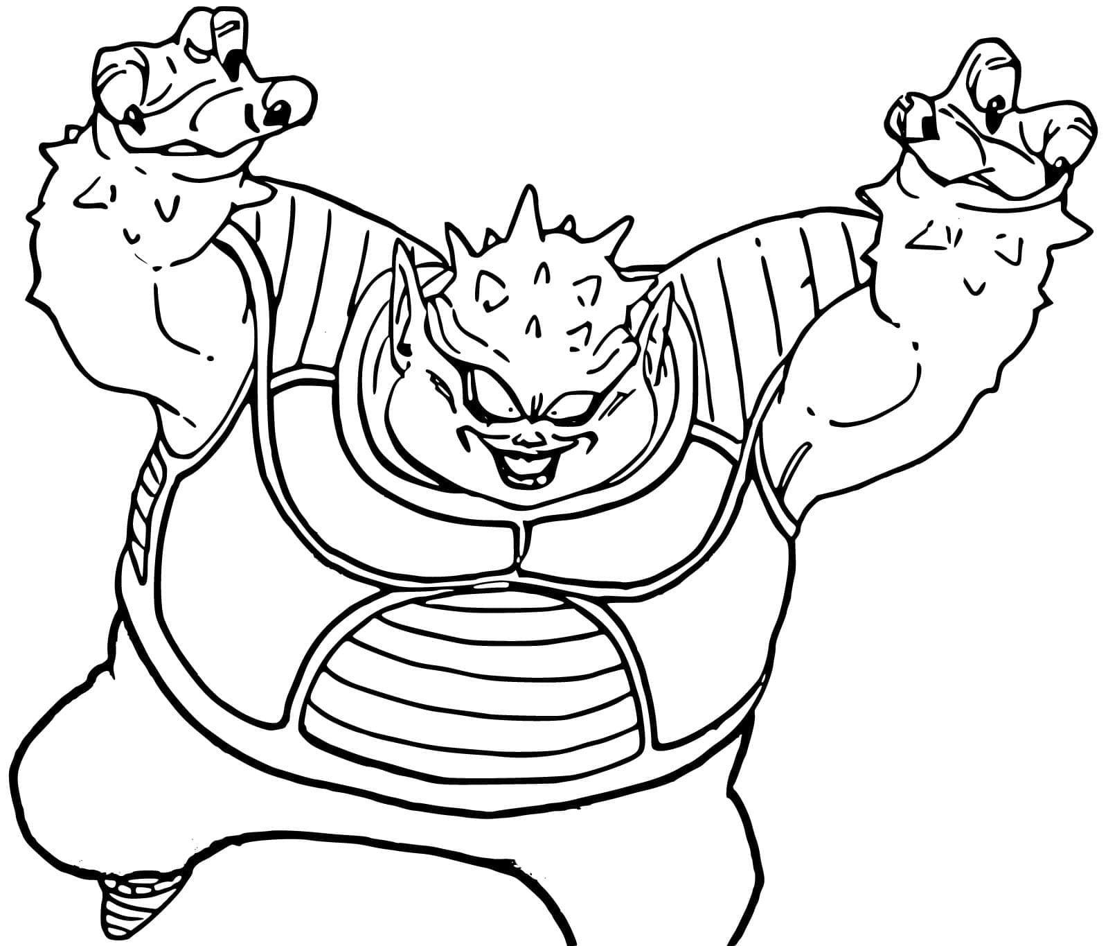 Coloriage Dragon Ball Z Dodoria