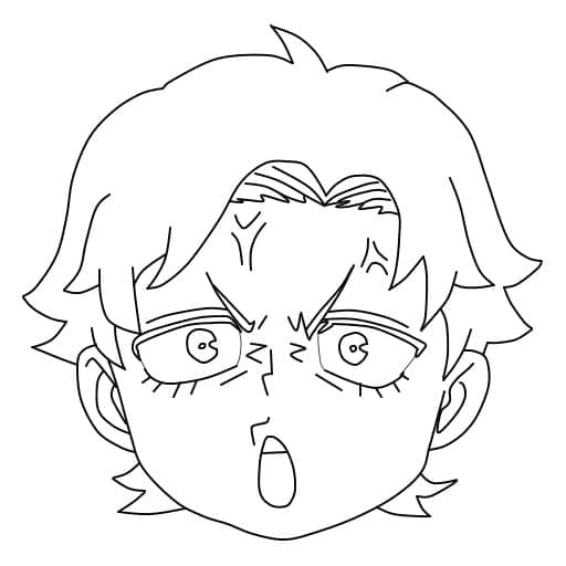 Coloriage Drôle de Damian Desmond