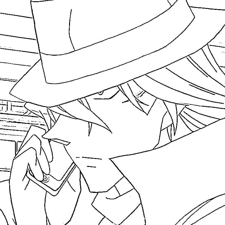 Coloriage Gin dans Anime Detective Conan