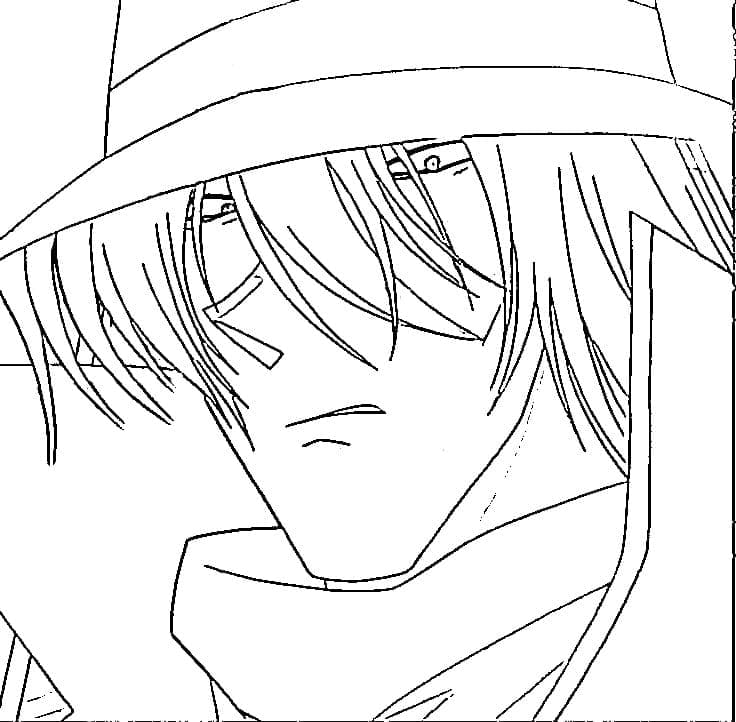 Coloriage Gin dans Detective Conan