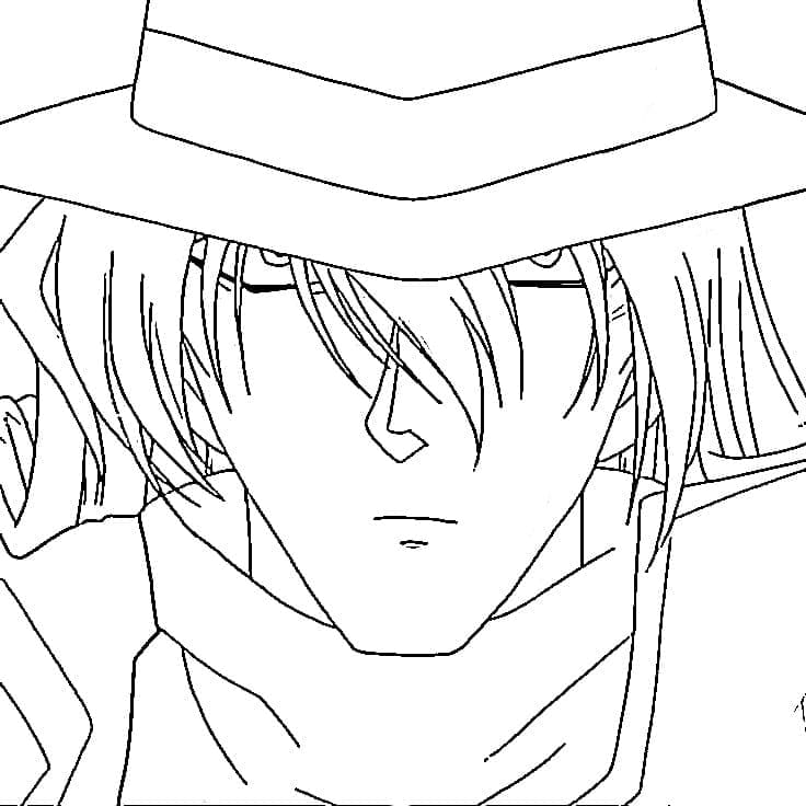 Coloriage Gin de Conan