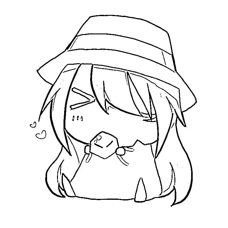 Coloriage Gin très mignon