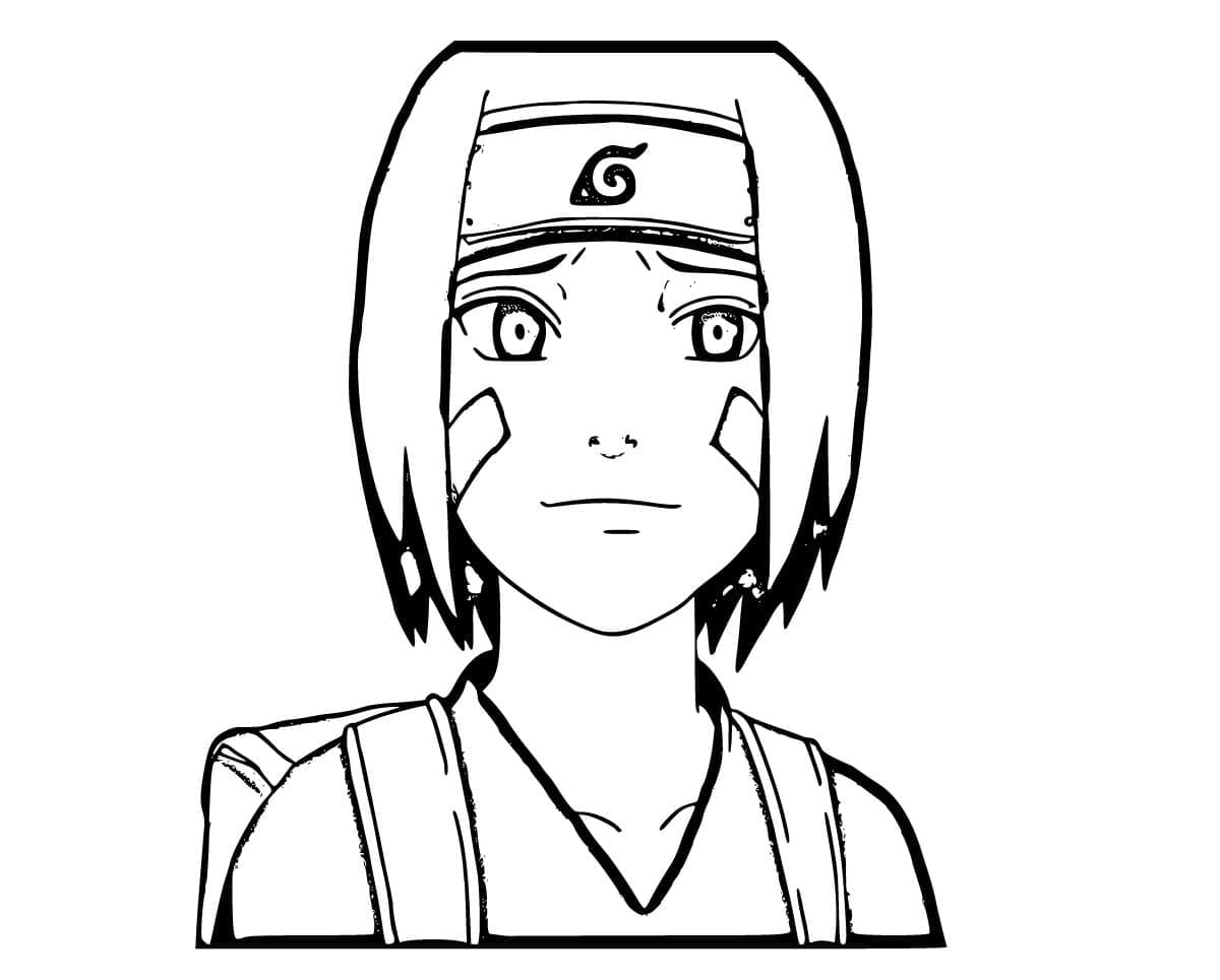 Coloriage Heureuse Rin Nohara