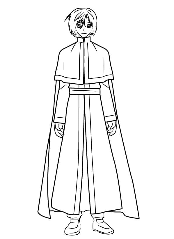 Coloriage Imprimable gratuitement Yona : Princesse de l'aube Coloriage Imprimable gratuitement Yona : Princesse de l'aube