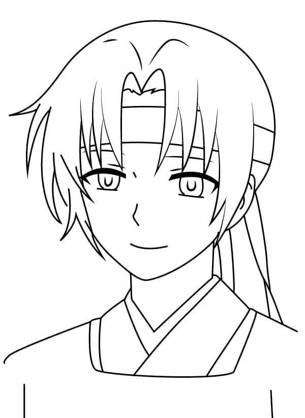 Coloriage Imprimable Yona : Princesse de l'aube Coloriage Imprimable Yona : Princesse de l'aube