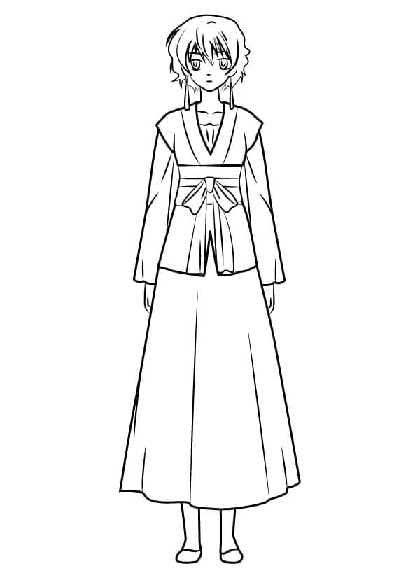 Coloriage Imprimer Yona : Princesse de l'aube Coloriage Imprimer Yona : Princesse de l'aube