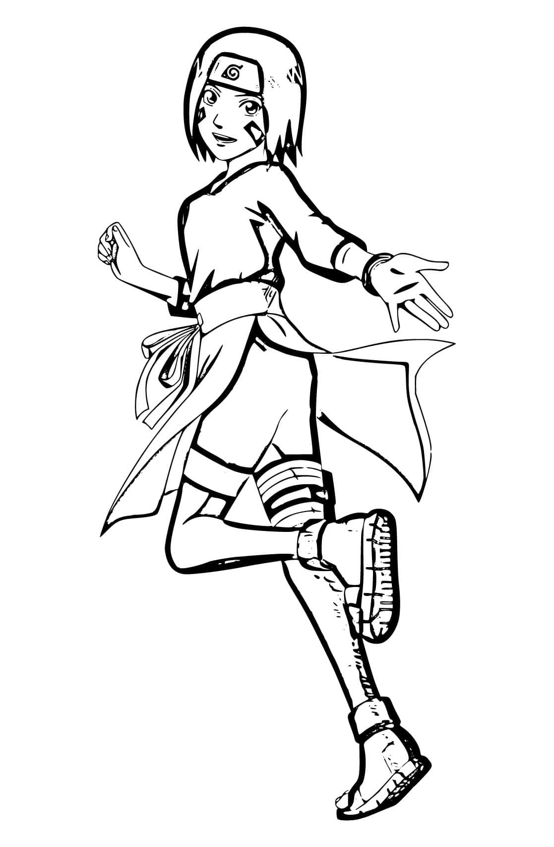 Coloriage Jolie Rin Nohara