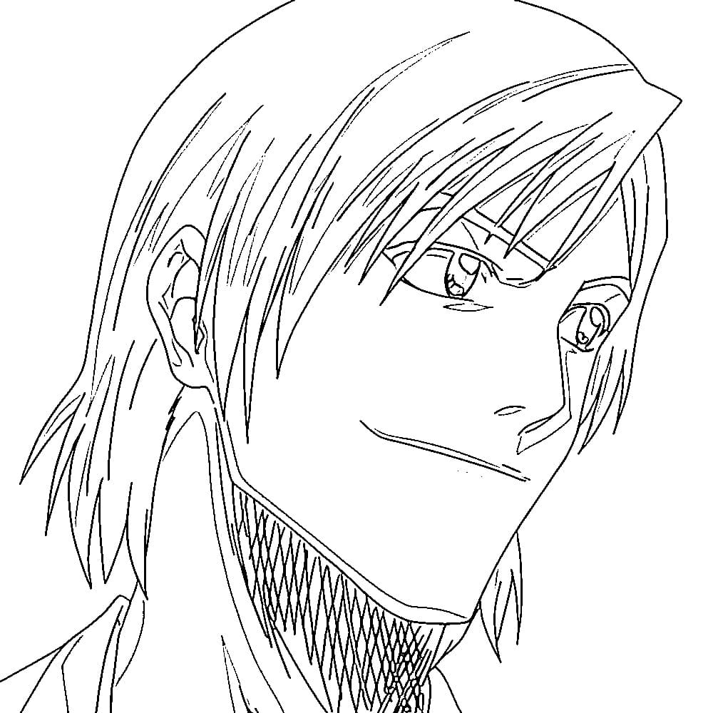 Coloriage Jûshirô Ukitake jeune