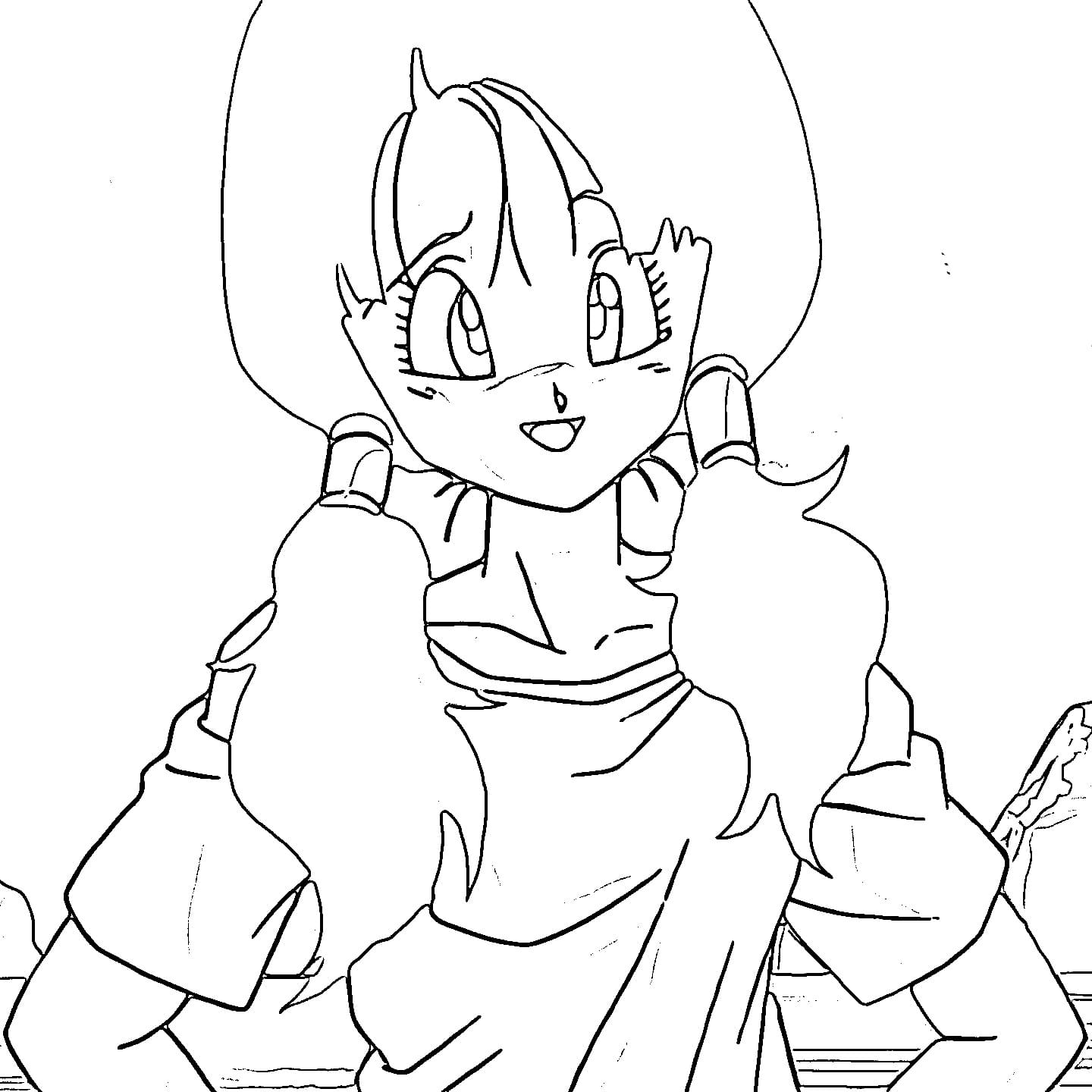 Coloriage La beauté de Videl