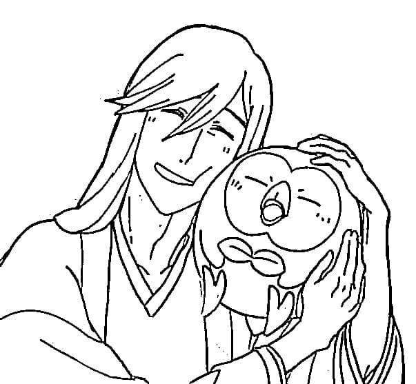 Coloriage Mignon Jûshirô Ukitake