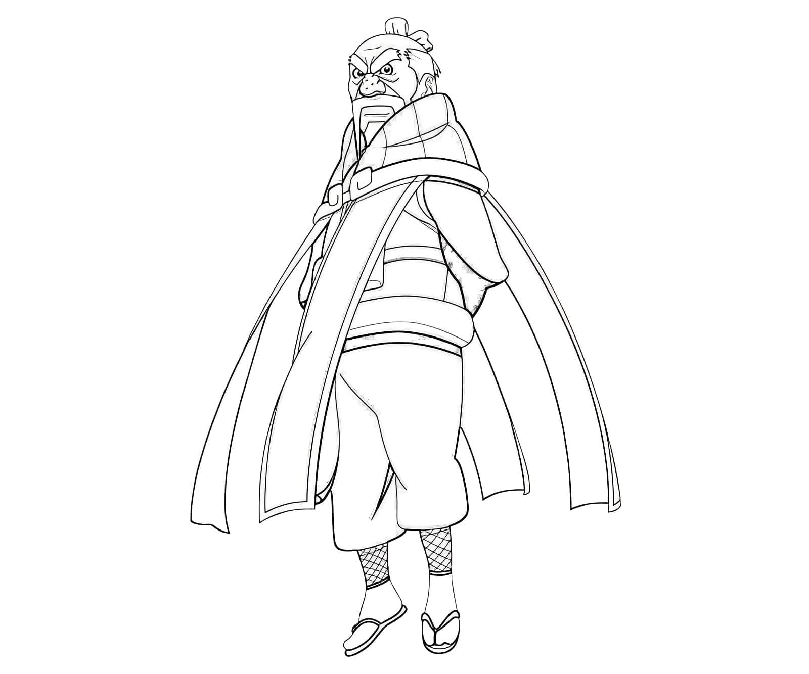 Coloriage Ônoki de Anime Naruto Coloriage Ônoki de Anime Naruto