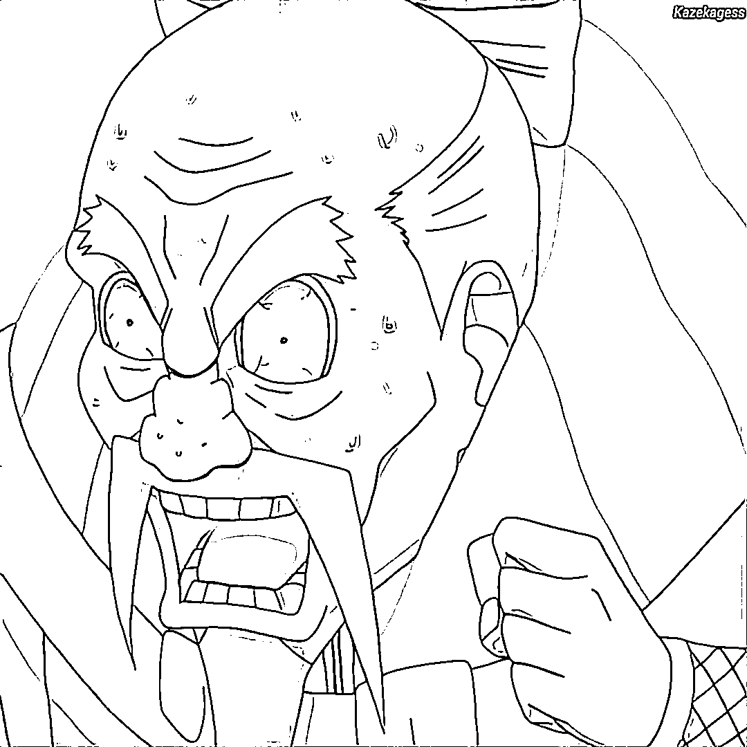 Coloriage Ônoki surprendre Coloriage Ônoki surprendre