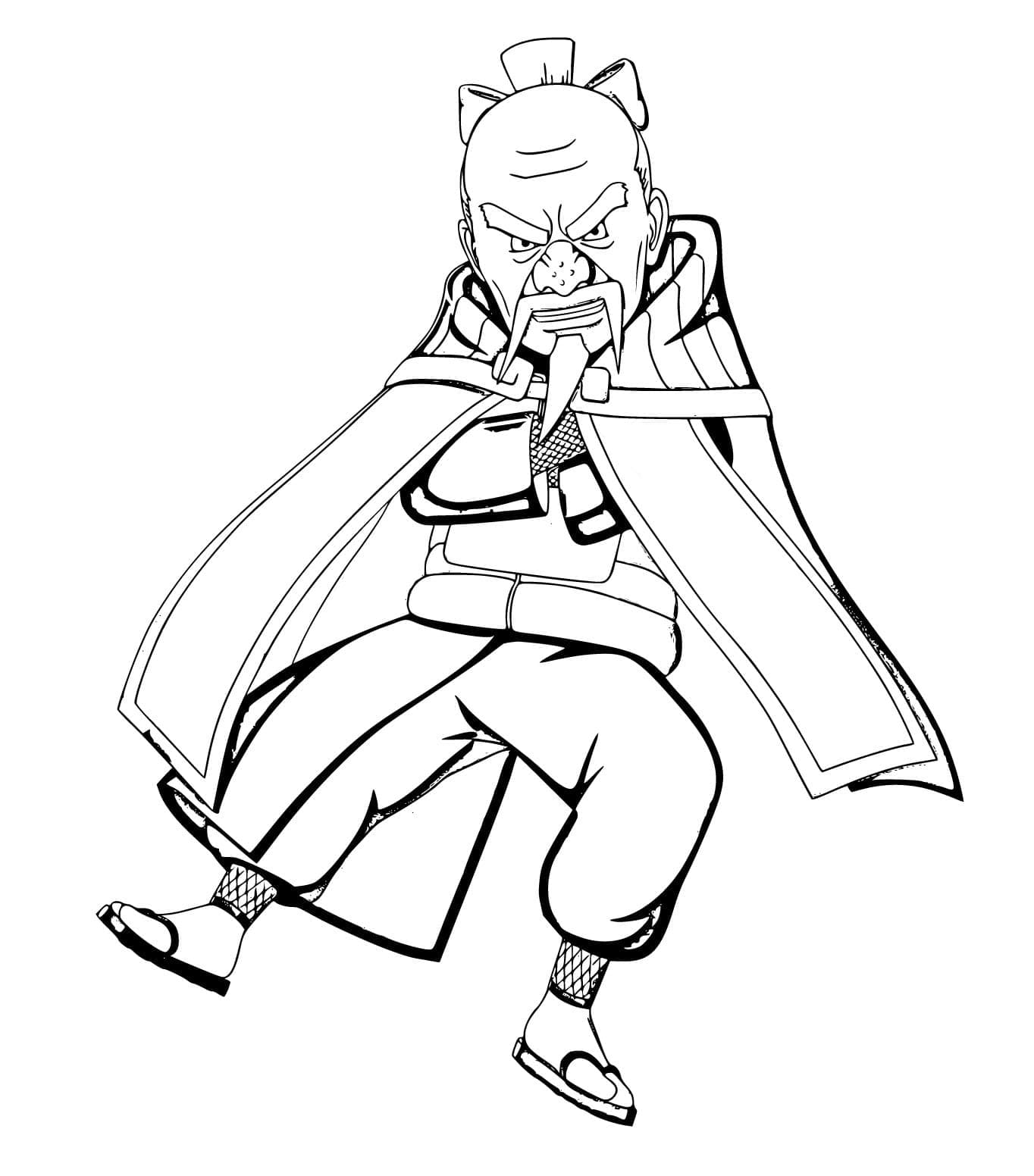 Coloriage Ônoki Troisième Tsuchikage Coloriage Ônoki Troisième Tsuchikage