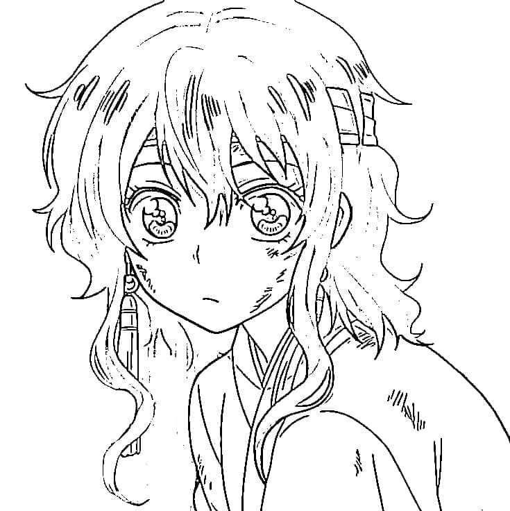 Coloriage Personnage dans Yona : Princesse de l'aube Coloriage Personnage dans Yona : Princesse de l'aube