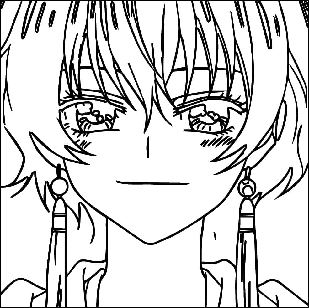 Coloriage Princesse dans Yona : Princesse de l'aube Coloriage Princesse dans Yona : Princesse de l'aube
