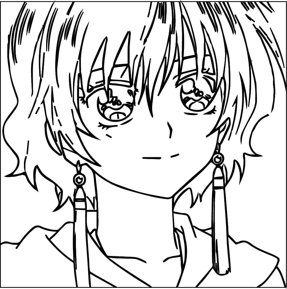 Coloriage Yona : Princesse de l’aube