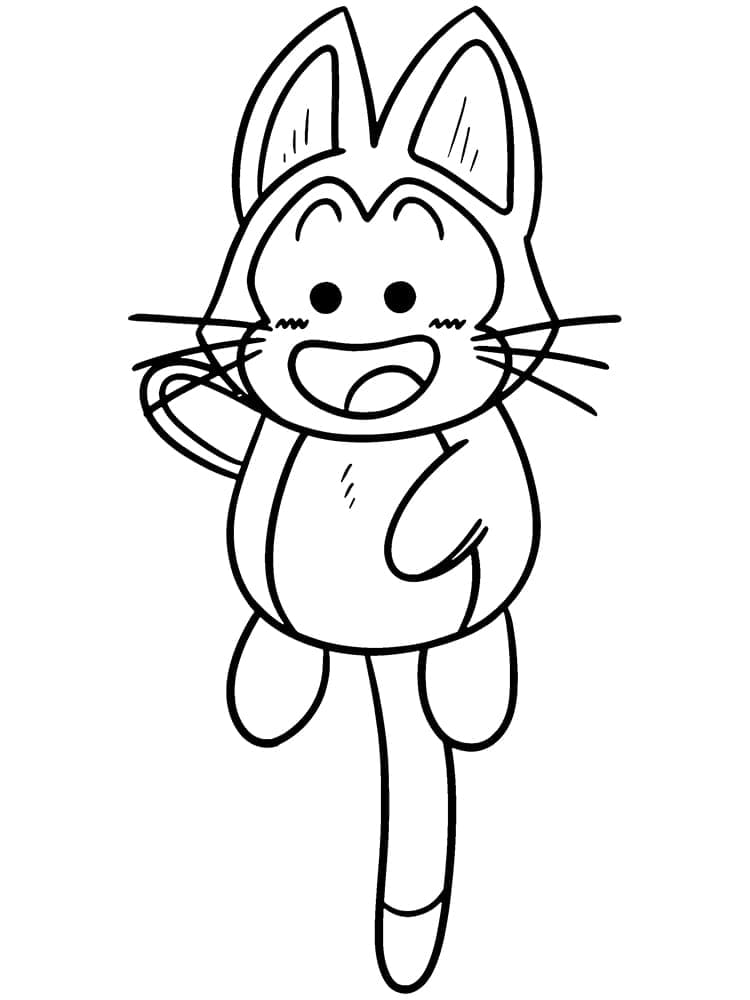 Coloriage Puar dans Dragon Ball