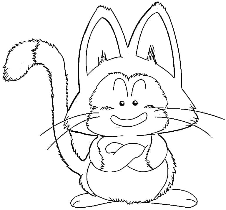 Coloriage Puar dans Dragon Ball Z