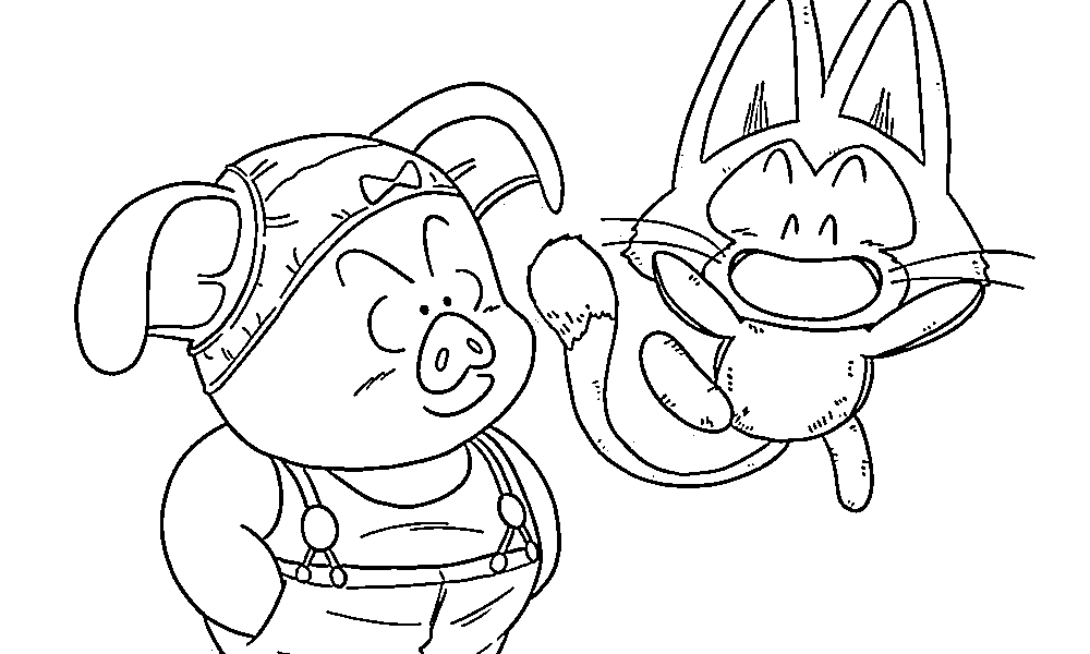 Coloriage Puar et Oolong
