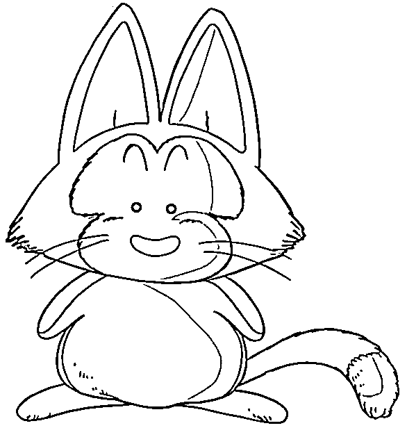 Coloriage Puar souriant