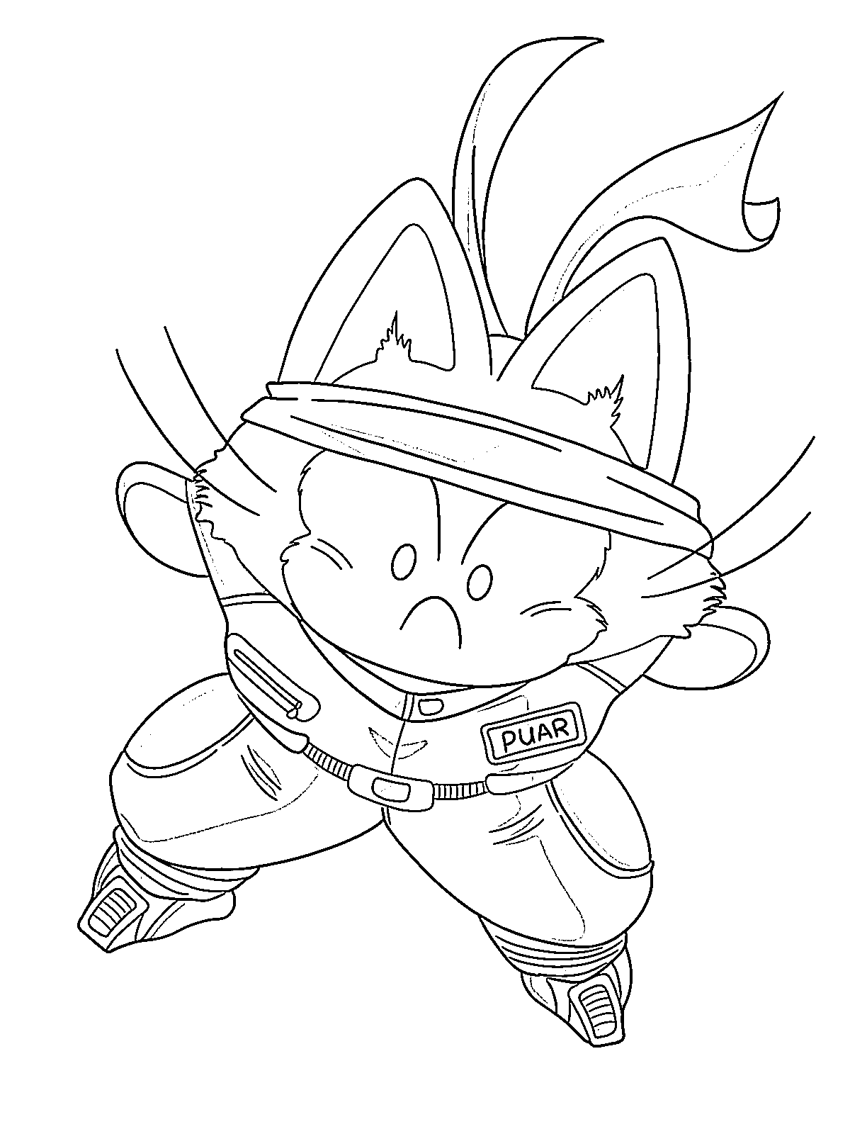 Coloriage Puar très en colère