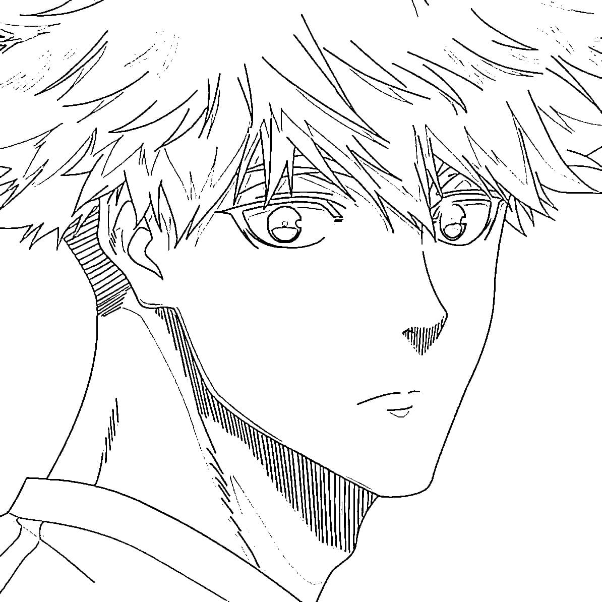 Coloriage Rensuke Kunigami beau