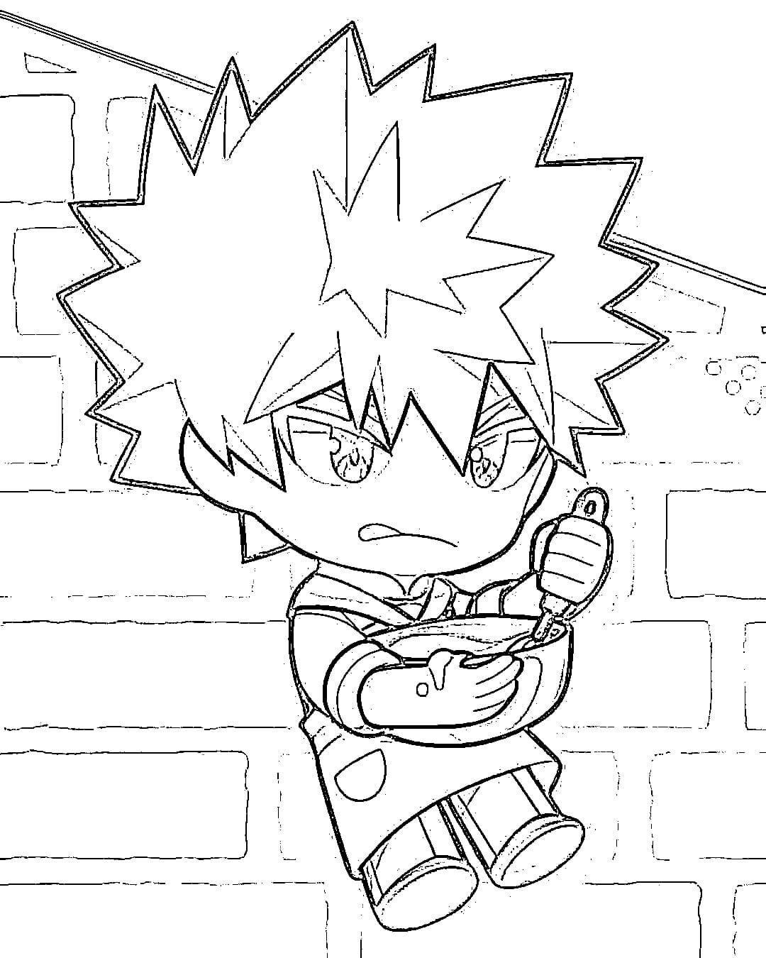 Coloriage Rensuke Kunigami cuisson