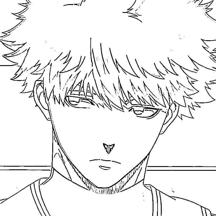 Coloriage Rensuke Kunigami Gratuit