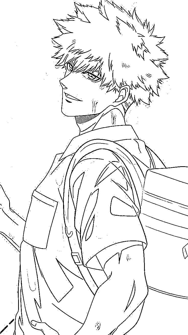 Coloriage Rensuke Kunigami incroyable