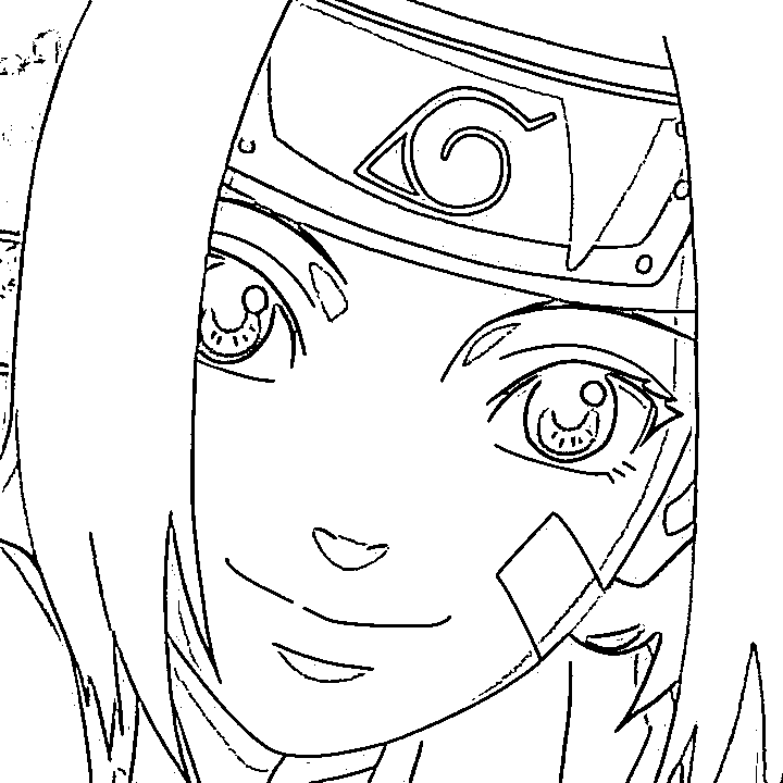 Coloriage Rin Nohara affronter