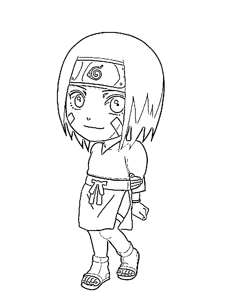 Coloriage Rin Nohara Chibi