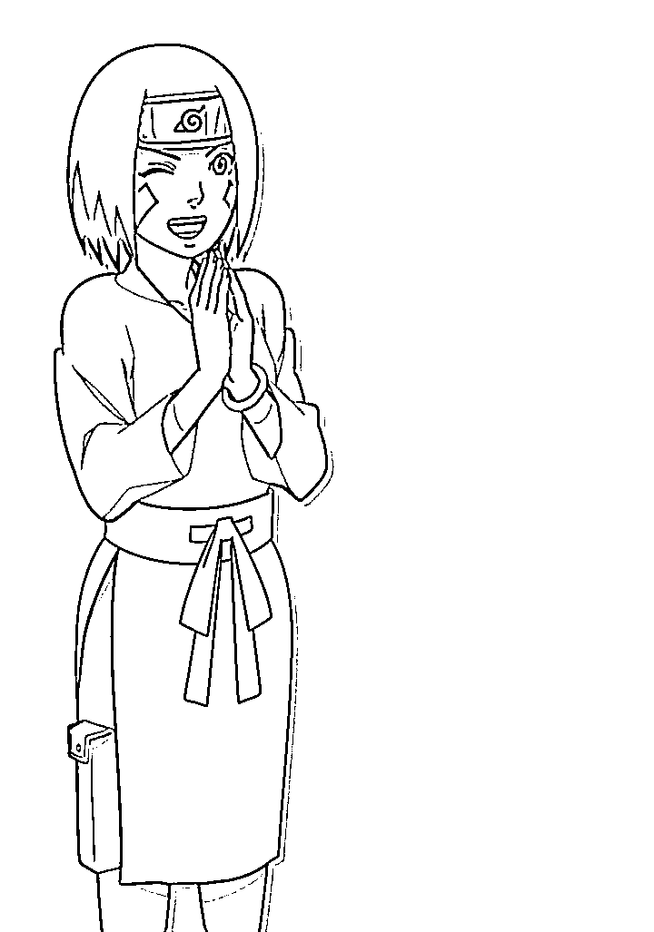 Coloriage Rin Nohara jolie