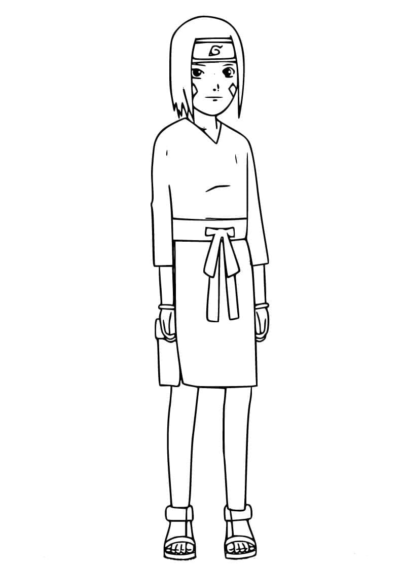 Coloriage Rin Nohara Mignonne