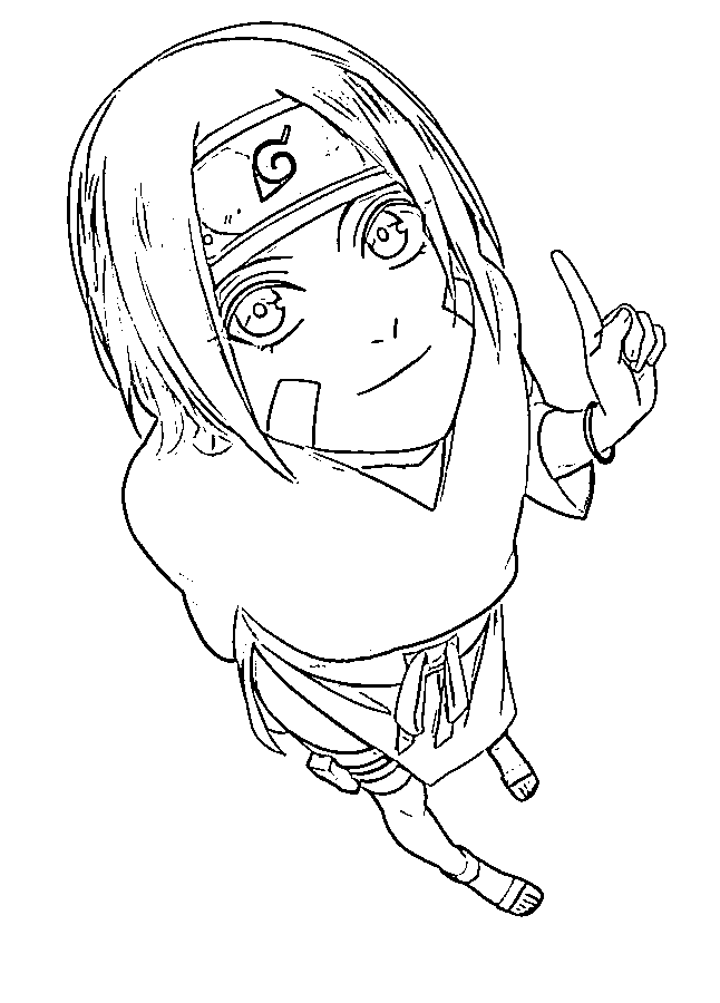 Coloriage Rin Nohara très incroyable