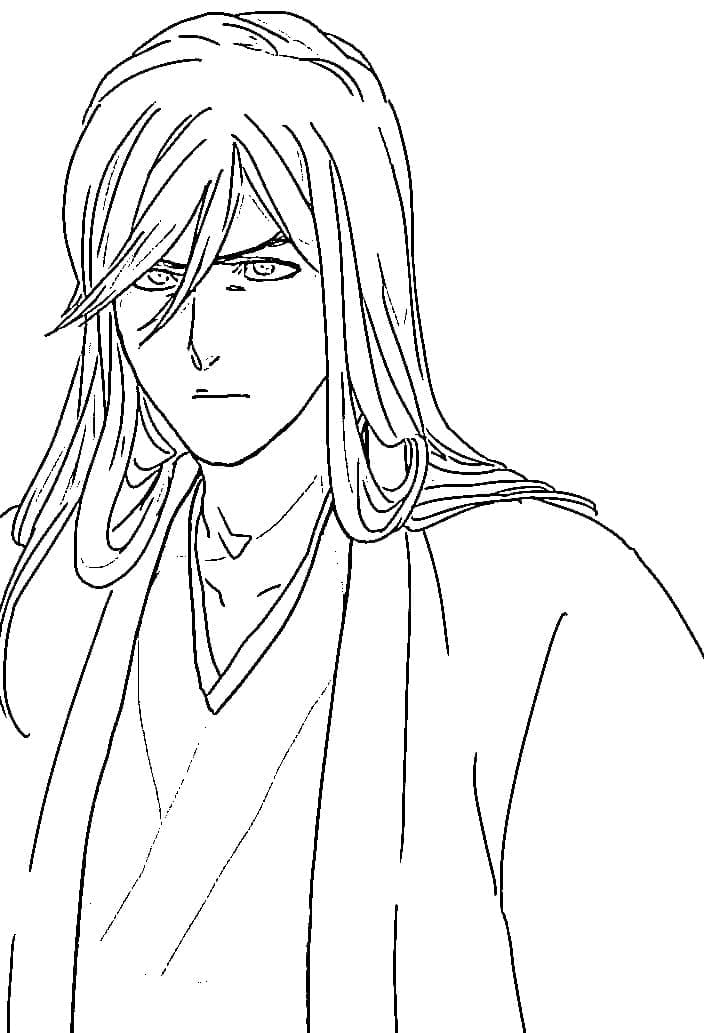 Coloriage Superbe Jûshirô Ukitake