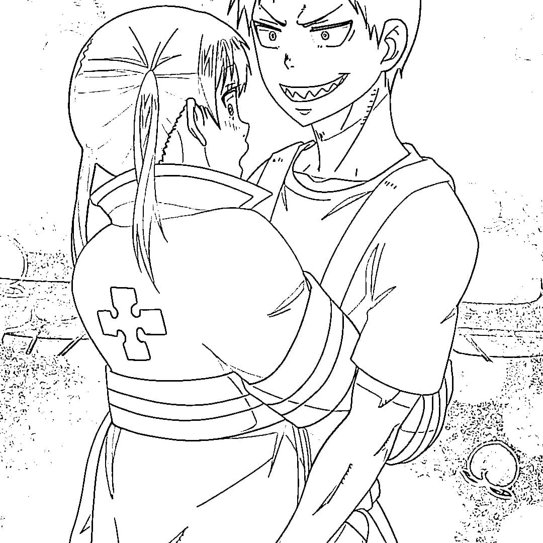Coloriage Tamaki Kotatsu câline