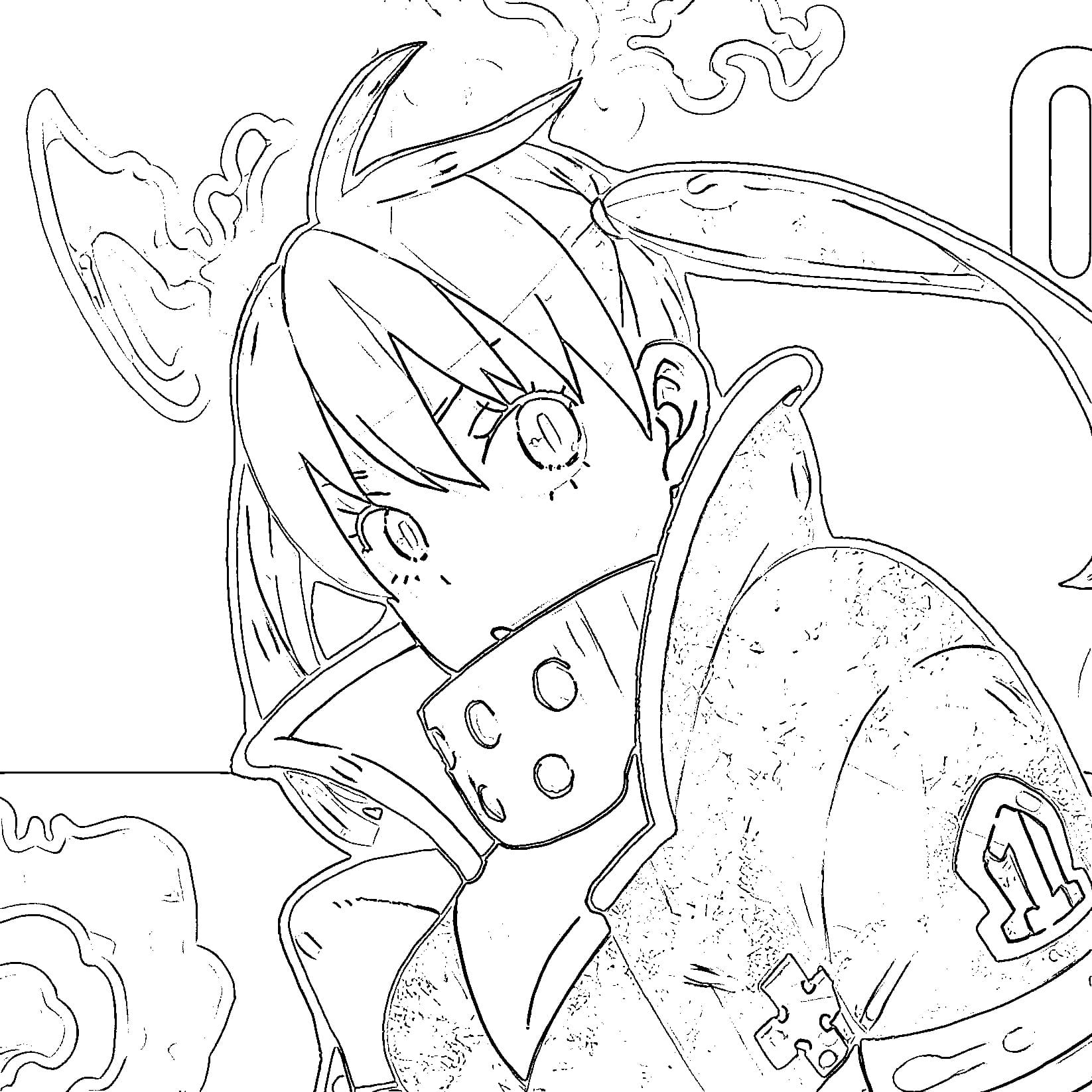 Coloriage Tamaki Kotatsu incroyable