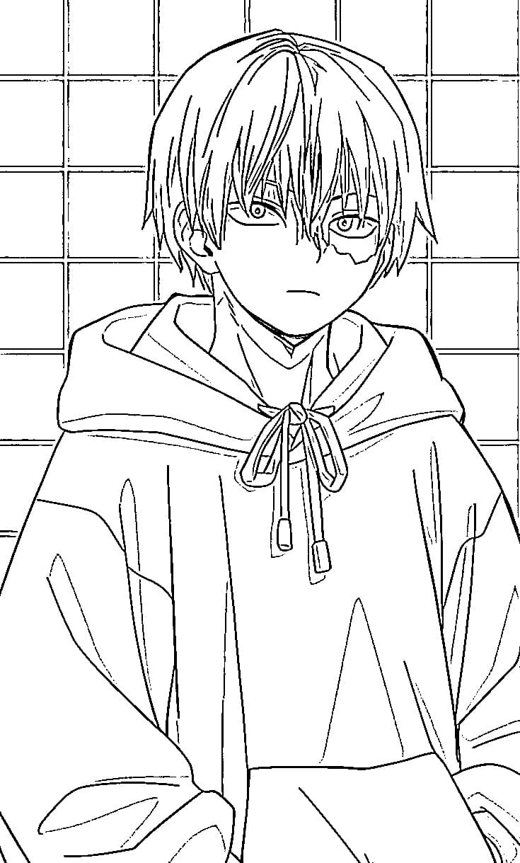 Coloriage Todoroki Shouto beau