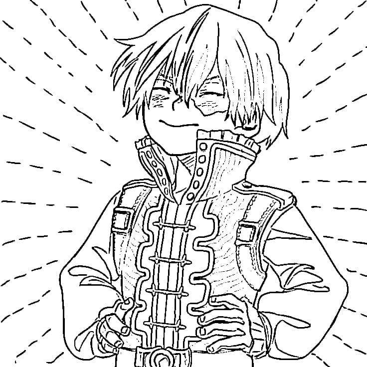 Coloriage Todoroki Shouto prince