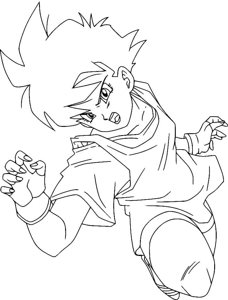Coloriage Videl en colère