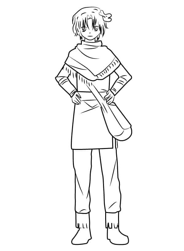 Coloriage Yona : Princesse de l'aube Gratuite Coloriage Yona : Princesse de l'aube Gratuite