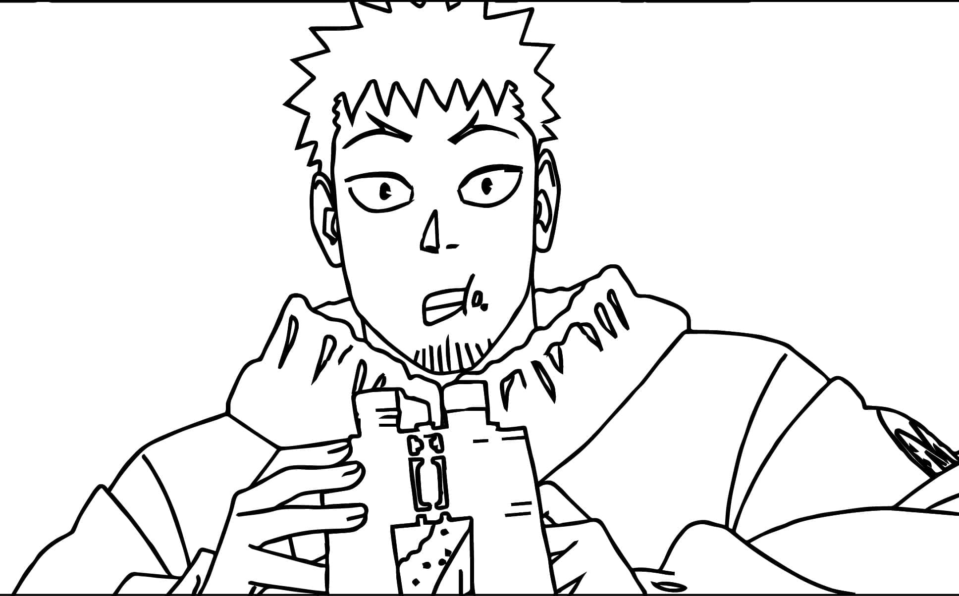 Coloriage Kaiju No 8 Kafka Hibino