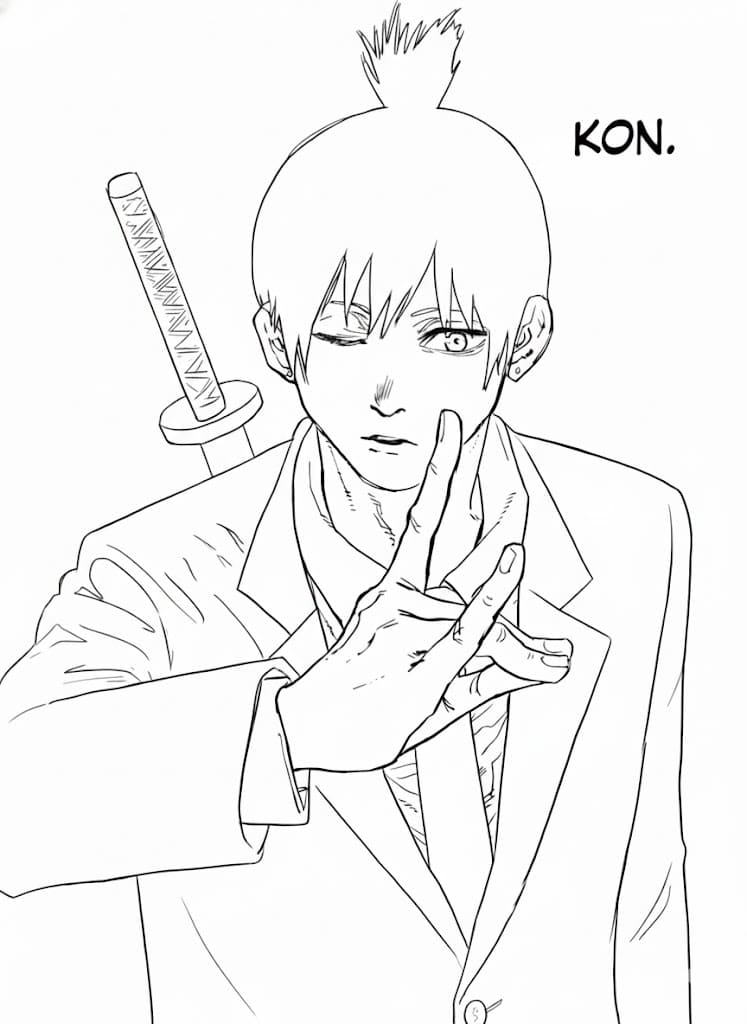 Coloriage Aki Hayakawa compétence