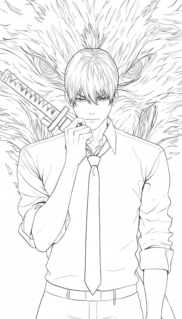 Coloriage Aki Hayakawa très cool