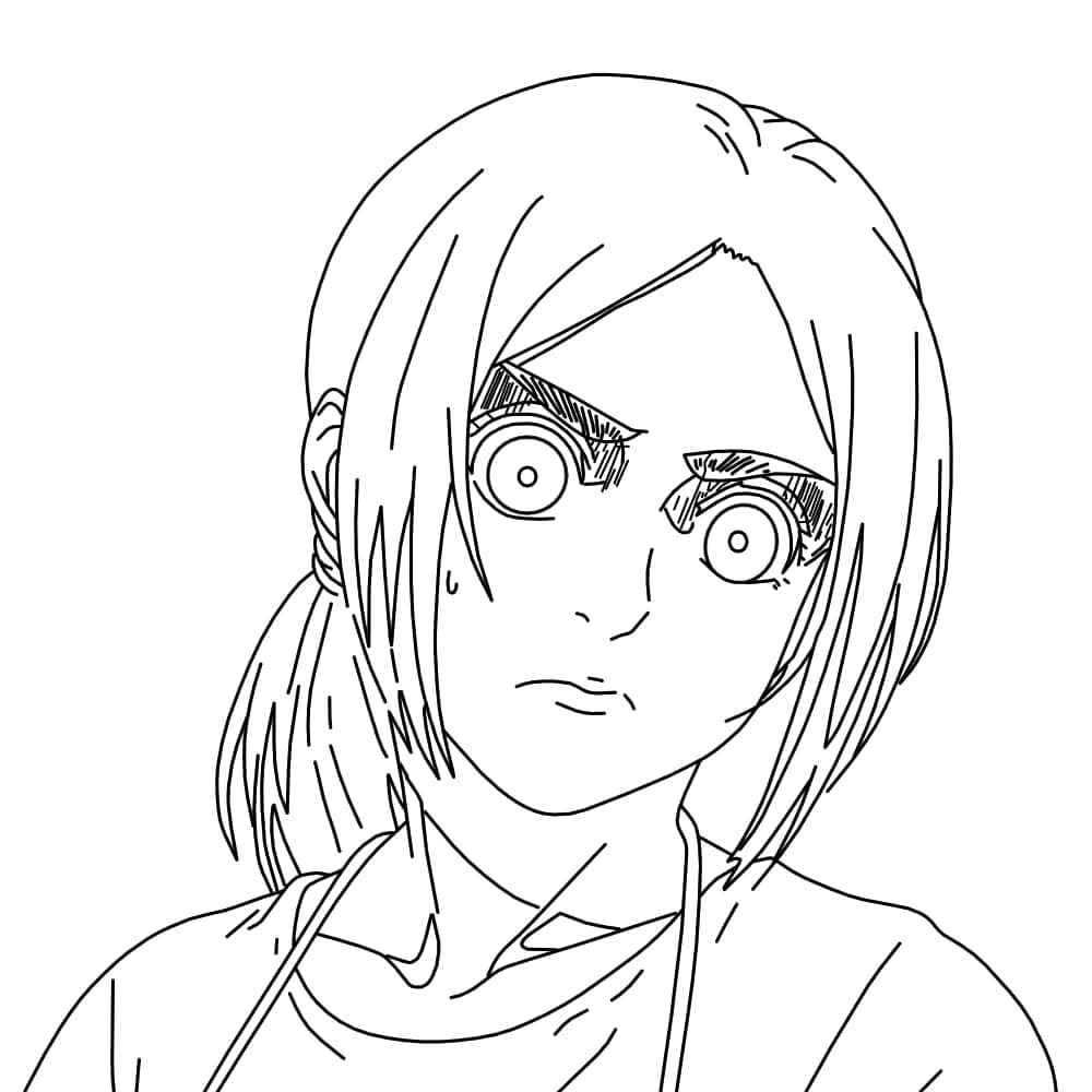 Coloriage AOT Gaby Braun