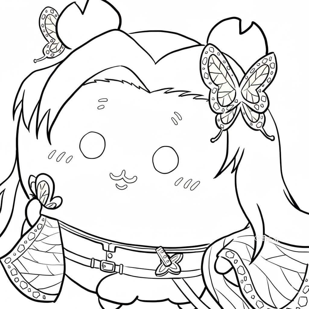 Coloriage Chat Kanae Kocho