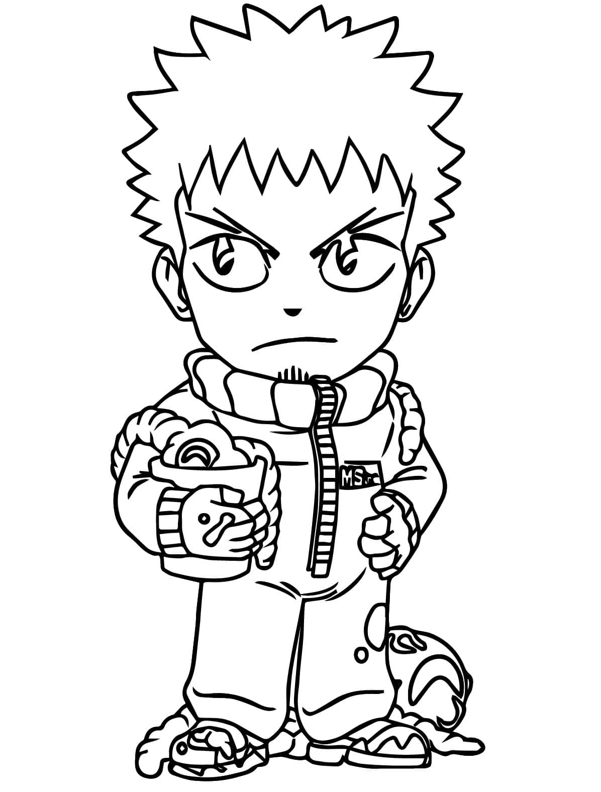 Coloriage Chibi Kafka Hibino