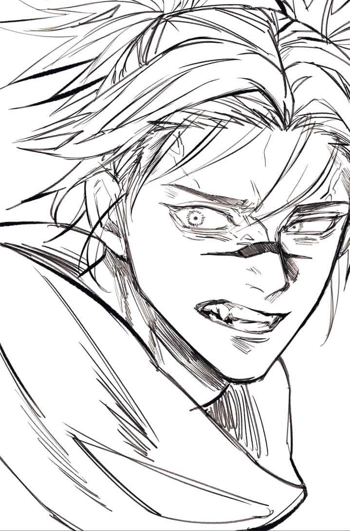 Coloriage Choso attaque