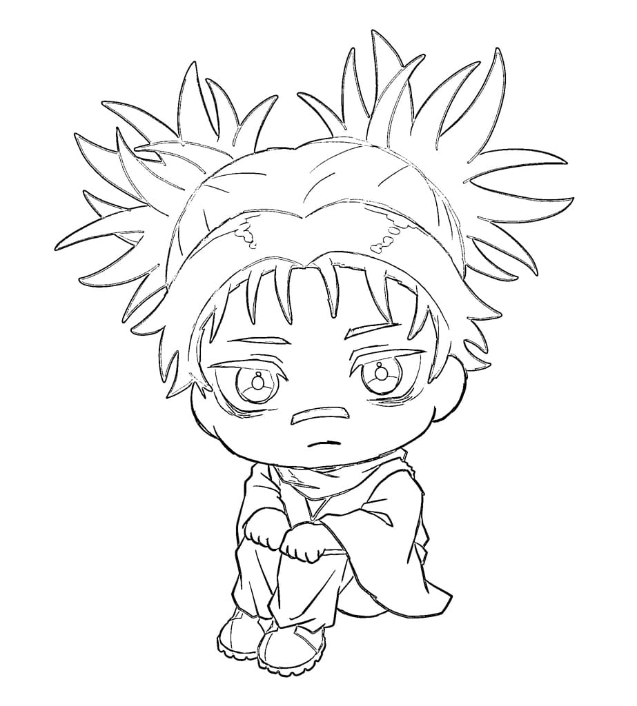 Coloriage Choso chibi