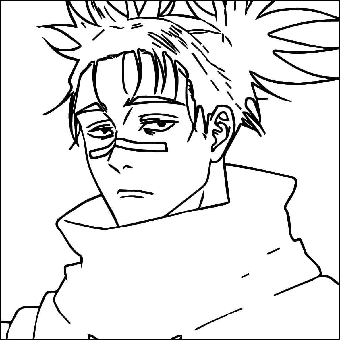 Coloriage Choso dans Jujutsu Kaisen